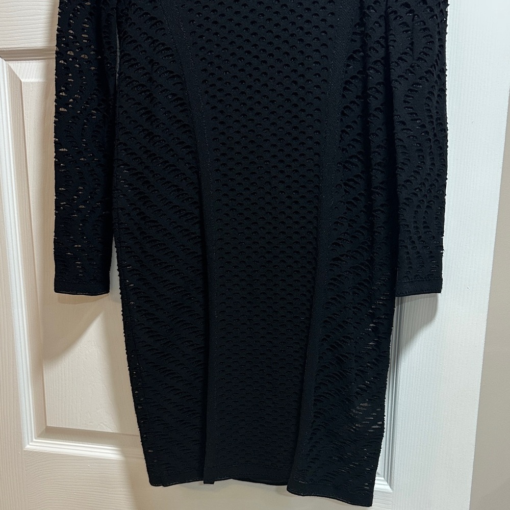 Missoni Black Long-Sleeve Textured Sheath Dress - Picture 10 of 11
